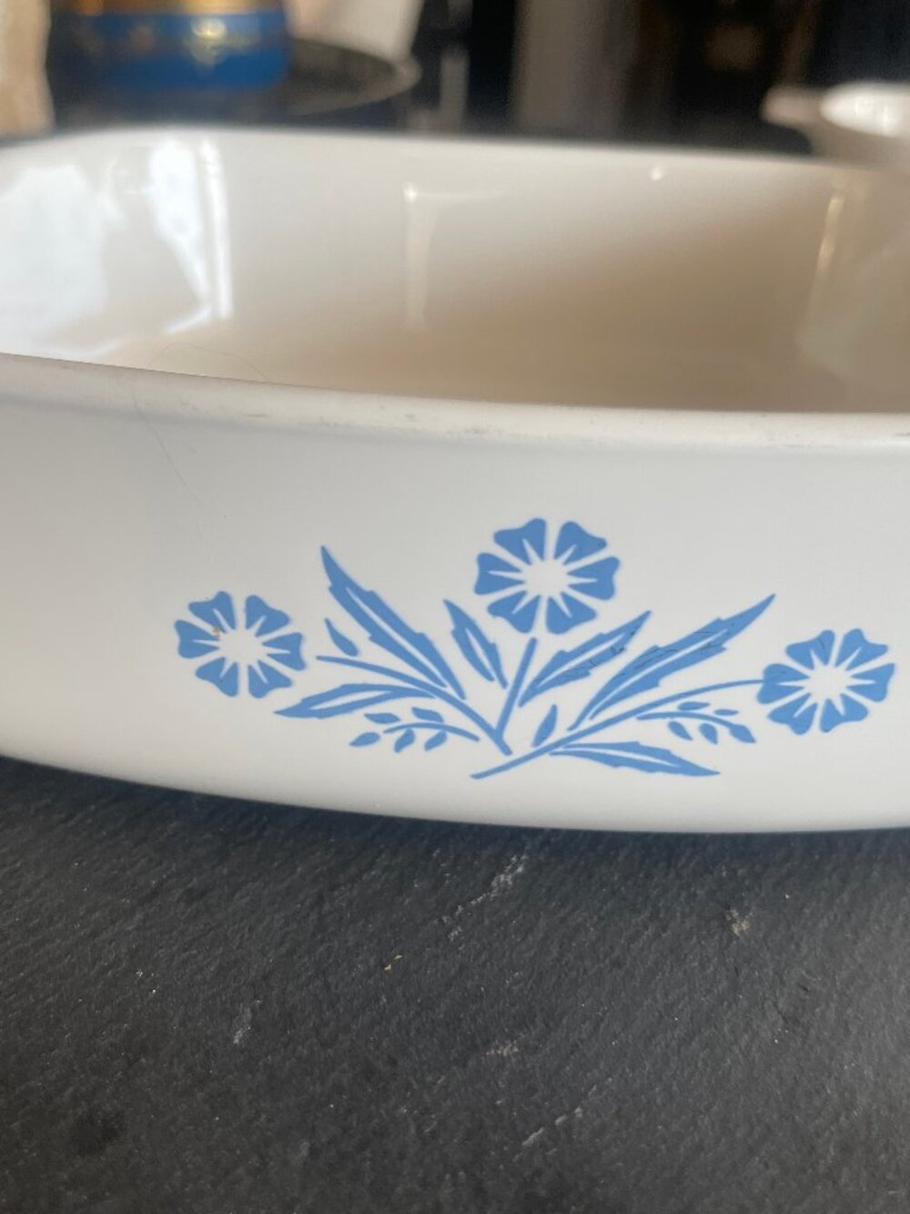 Corningware blue cornflower, 1 quart - circa late 1970's - mid 1980's